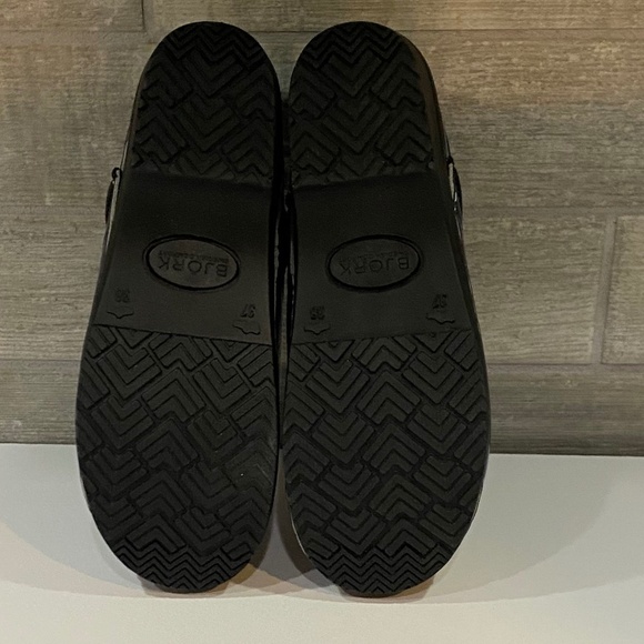 BJORK PRO ELSA-NWOB -Patent Leather Clogs-Navy Blue- Women's EU‎ 37-US 6.5 - Picture 9 of 12